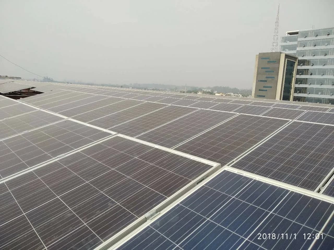 Tricity Auto — Maruti Suzuki rooftop solar installation in Zirakpur, Punjab