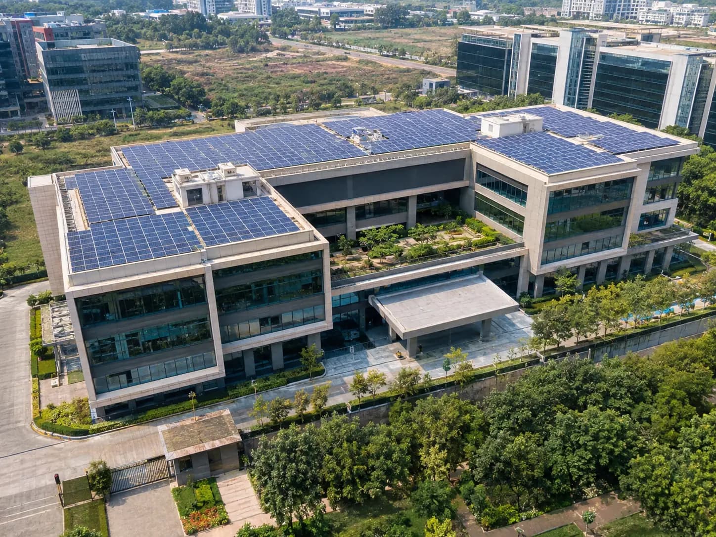 Representative rooftop solar installation, not the featured project